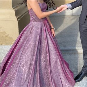 Shimmery prom dress